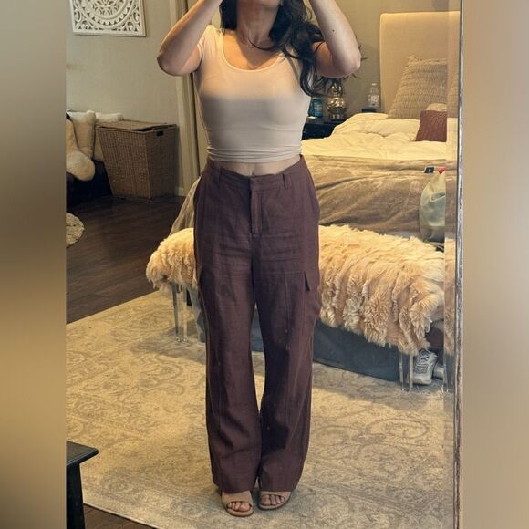 HOUSE OF HARLOW 1960 WIDE LEG CARGO PANTS - Picture 4 of 6